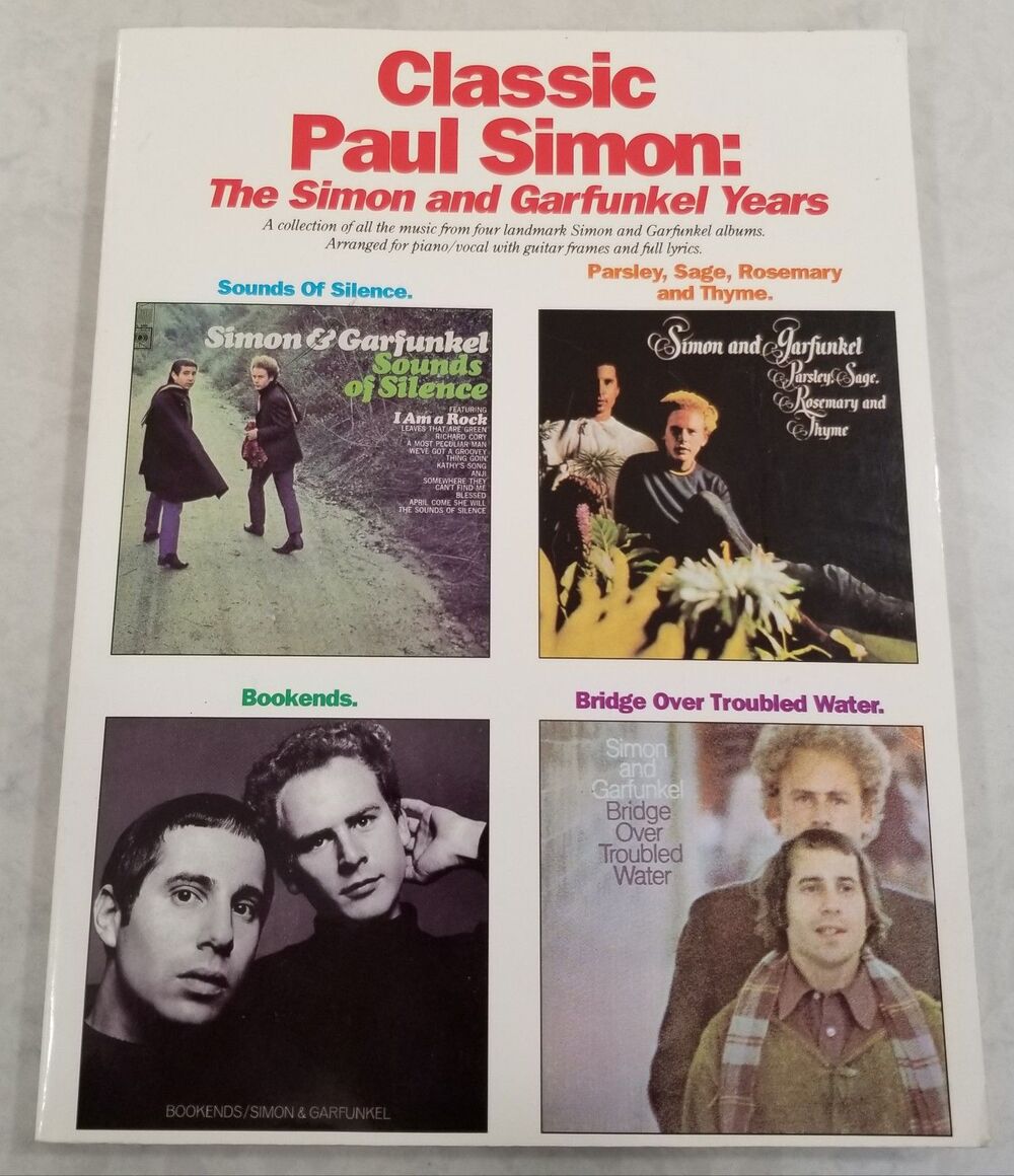 Classic Paul Simon Music Book 1991 Amsco Simon & Garfunkel Years